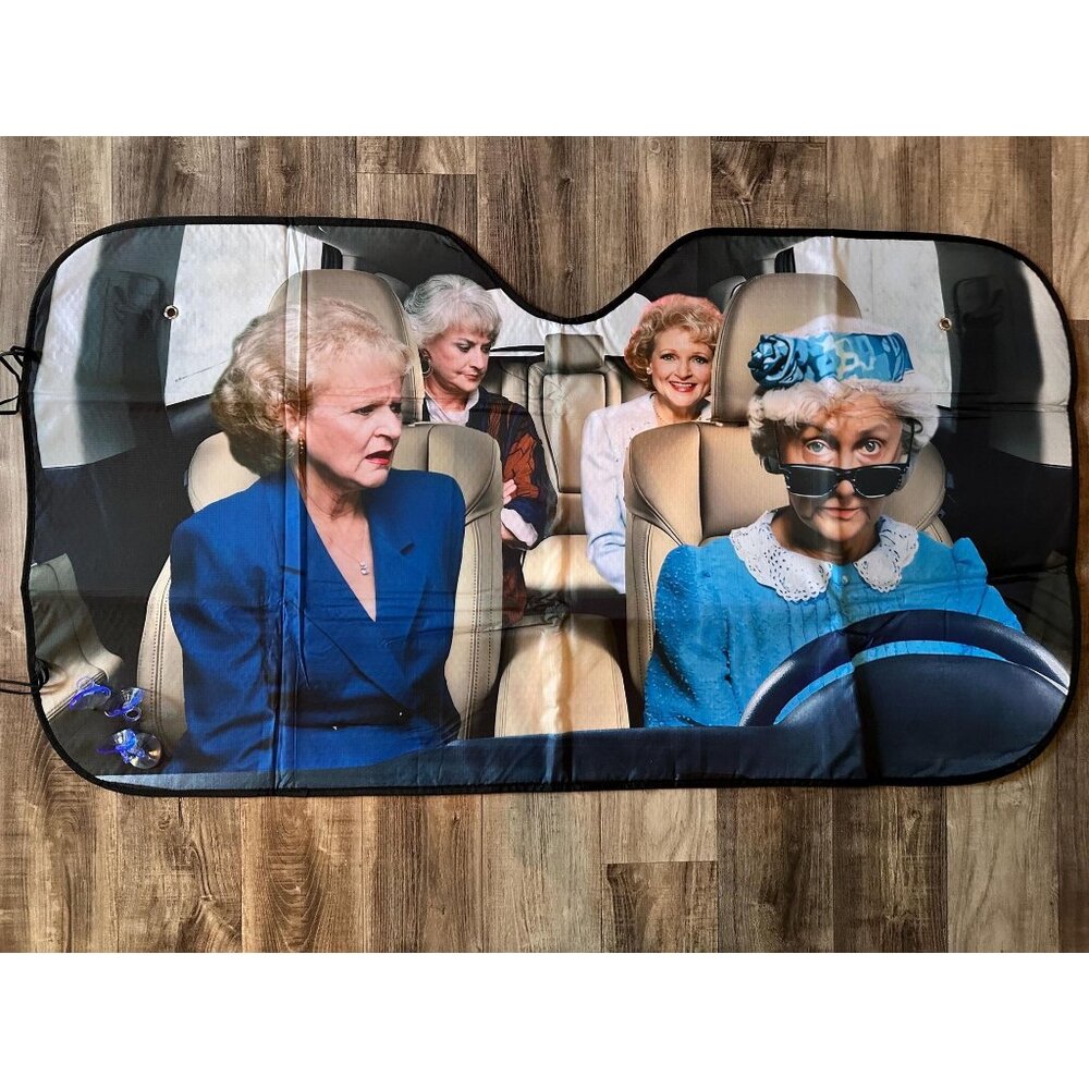Golden Girls car sunshade – funny & colorful, brings nostalgia and laughs
